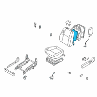 OEM 2002 Nissan Pathfinder Heater Unit Front Seat Back Diagram - 87635-8H505
