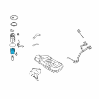OEM 2012 Kia Soul Fuel Pump Filter Diagram - 311122K300