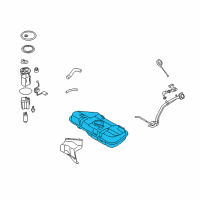 OEM 2010 Kia Soul Fuel Tank Assembly Diagram - 311502K500