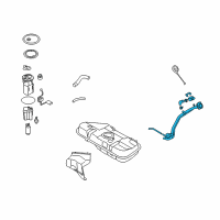 OEM 2013 Kia Soul Filler Neck & Hose Assembly Diagram - 310302K600