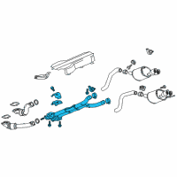 OEM 2019 Chevrolet Corvette Intermed Pipe Diagram - 84604832