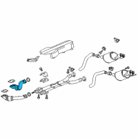OEM 2015 Chevrolet Corvette Converter & Pipe Diagram - 23373201