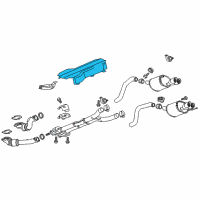 OEM 2015 Chevrolet Corvette Heat Shield Diagram - 23229542