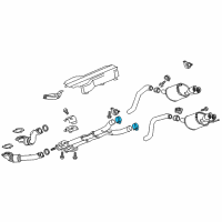 OEM 2014 Chevrolet Corvette Intermed Pipe Clamp Diagram - 15103184