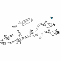 OEM 2017 Chevrolet Corvette Hanger-Exhaust Rear Diagram - 23290442