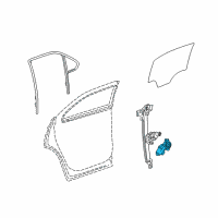 OEM 2012 GMC Terrain Window Motor Diagram - 22823480