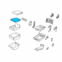 OEM 2021 Ram 2500 Seat Cushion Foam Diagram - 68202503AA