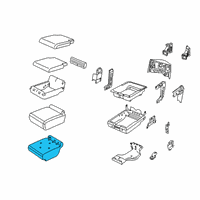OEM 2021 Ram 2500 Seat Cushion Foam Diagram - 68202506AA