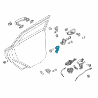 OEM 2017 Ford C-Max Lower Hinge Diagram - AM5Z-5826802-A