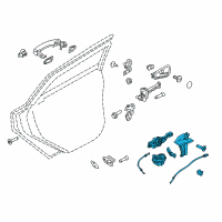 OEM 2017 Ford Focus Latch Assembly Diagram - CM5Z-54264A26-B