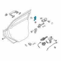 OEM 2017 Ford C-Max Upper Hinge Diagram - CP9Z-5422800-A
