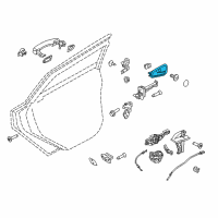 OEM Ford Focus Handle, Inside Diagram - CV6Z-5422600-DA