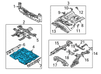 OEM Kia Niro EV Panel Assembly-Center Fl Diagram - 65110Q4000