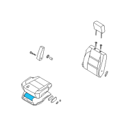 OEM 2014 Nissan Titan Heater Unit-Front Seat Cushion Diagram - 87385-ZE32A