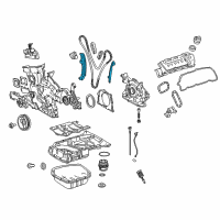 OEM 2016 Lexus ES350 Damper, Chain Vibration, NO.1 Diagram - 13561-0P010