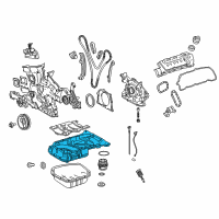 OEM Toyota Venza Upper Oil Pan Diagram - 12111-0P050