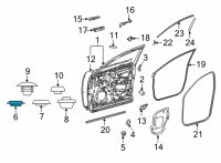 OEM 2019 Lexus RX450h Plug, Hole Diagram - 90950-01506