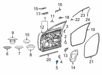 OEM Lexus NX350 Plug, Hole Diagram - 90950-01A17