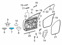 OEM Lexus NX350 Plug, Hole Diagram - 90950-01808