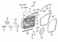 OEM 2022 Lexus NX250 WEATHERSTRIP, FR DOO Diagram - 67875-78010