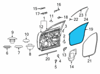 OEM 2022 Lexus NX250 WEATHERSTRIP, FR DOO Diagram - 67861-78020