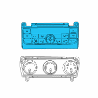 OEM 2016 Dodge Grand Caravan Control-A/C And Heater Diagram - 55111367AI