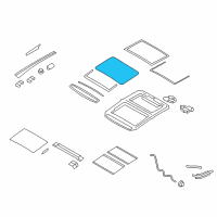 OEM 2009 Nissan Murano Weatherstrip-Frame Diagram - 91346-1AA1A