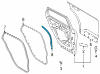 OEM Ford Bronco Sport WEATHERSTRIP Diagram - M1PZ-7828124-A