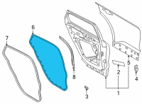 OEM Ford Bronco Sport WEATHERSTRIP Diagram - M1PZ-7825324-A