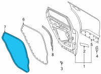 OEM 2022 Ford Bronco Sport WEATHERSTRIP ASY - DOOR OPENIN Diagram - M1PZ-78253A10-A