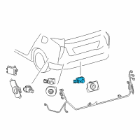 OEM 2017 Toyota Prius Park Sensor Diagram - 89341-48040-J1