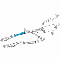 OEM Nissan NV2500 Exhaust Tube Front Diagram - 20010-1PE1A