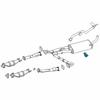 OEM 2015 Nissan NV2500 Mounting Assy-Exhaust, Rubber Diagram - 20621-1PD0A