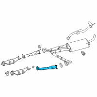 OEM 2014 Nissan NV2500 Exhaust Tube Assembly, Front Diagram - 20020-1PE1A