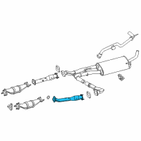 OEM 2013 Nissan NV2500 Exhaust Tube Assembly, Front Diagram - 20020-1PE1A