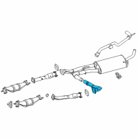 OEM 2021 Nissan NV3500 Exhaust Tube Assembly, Center Diagram - 20030-1PE0A