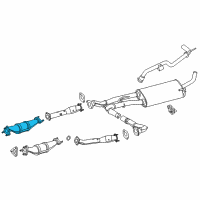 OEM 2015 Nissan NV3500 Three Way Catalyst Converter Diagram - 208A2-9CE0A