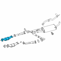 OEM 2020 Nissan NV3500 Three Way Catalytic Converter Diagram - 208A2-1PG0A
