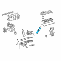 OEM 2006 Dodge Sprinter 3500 Filter-Engine Oil Diagram - 5086301AA