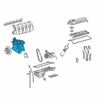 OEM Dodge Cover-Timing Case Diagram - 5103969AA