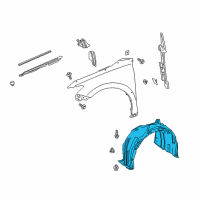 OEM Toyota Camry Fender Liner Diagram - 53805-33060