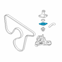 OEM 1990 GMC Safari Housing Gasket Diagram - 10105135
