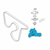 OEM 1986 Pontiac Firebird Water Pump Kit Diagram - 12685965