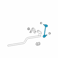 OEM Lincoln Zephyr Stabilizer Link Diagram - 3M8Z-5K483-L