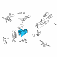 OEM 2013 Hyundai Veloster Console-Rear Floor Diagram - 84616-2V000-RY