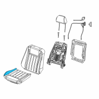 OEM 2018 Dodge Challenger FOAM-SEAT CUSHION Diagram - 68256992AB