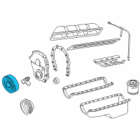 OEM 2001 Chevrolet Express 3500 Vibration Damper Diagram - 12555140