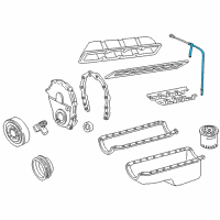 OEM 2001 GMC Savana 3500 Oil Dipstick Tube Diagram - 12561508