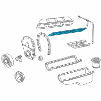 OEM 2005 GMC Sierra 3500 Valve Cover Gasket Diagram - 12559597