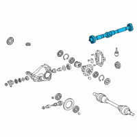 OEM 2019 Lexus LS500 Shaft Assembly, PROPELLE Diagram - 37100-50110